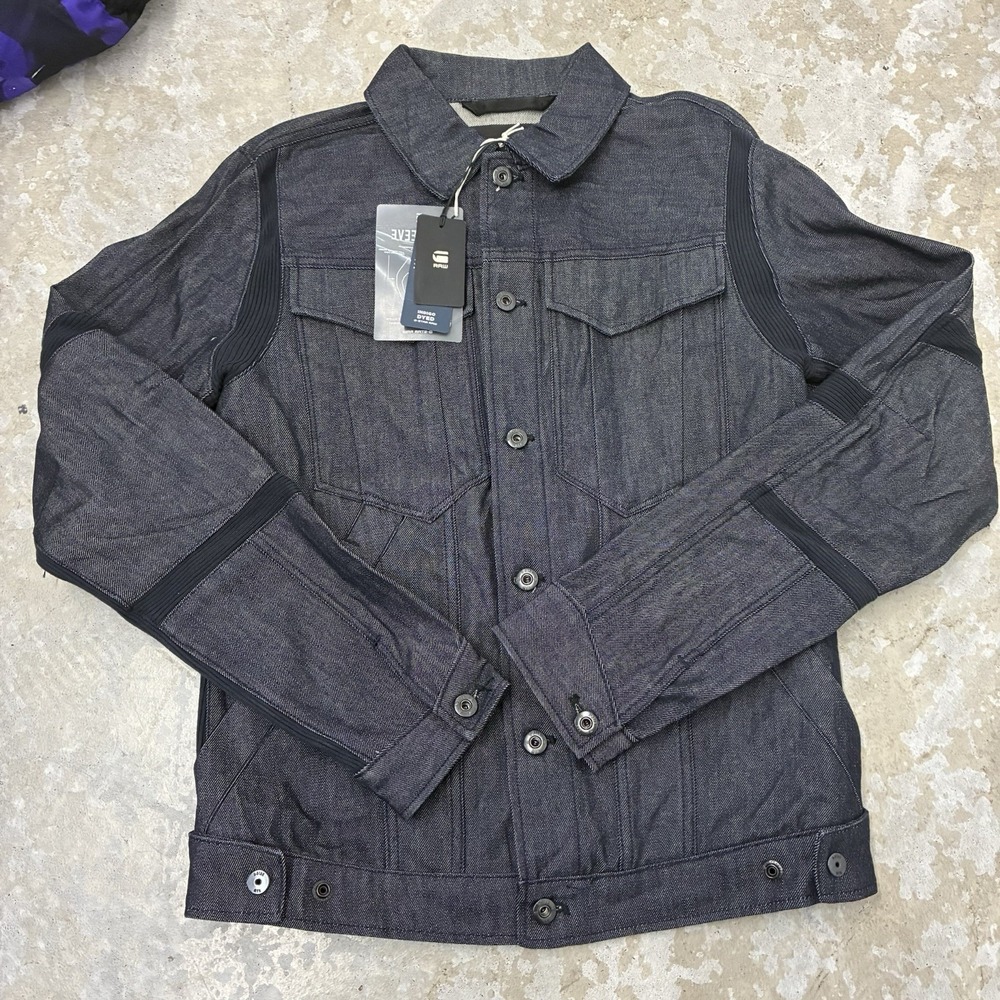 G-Star Raw Motac Slim Denim Moto Biker Jacket Mens Medium BWT Biker‎ NEW
